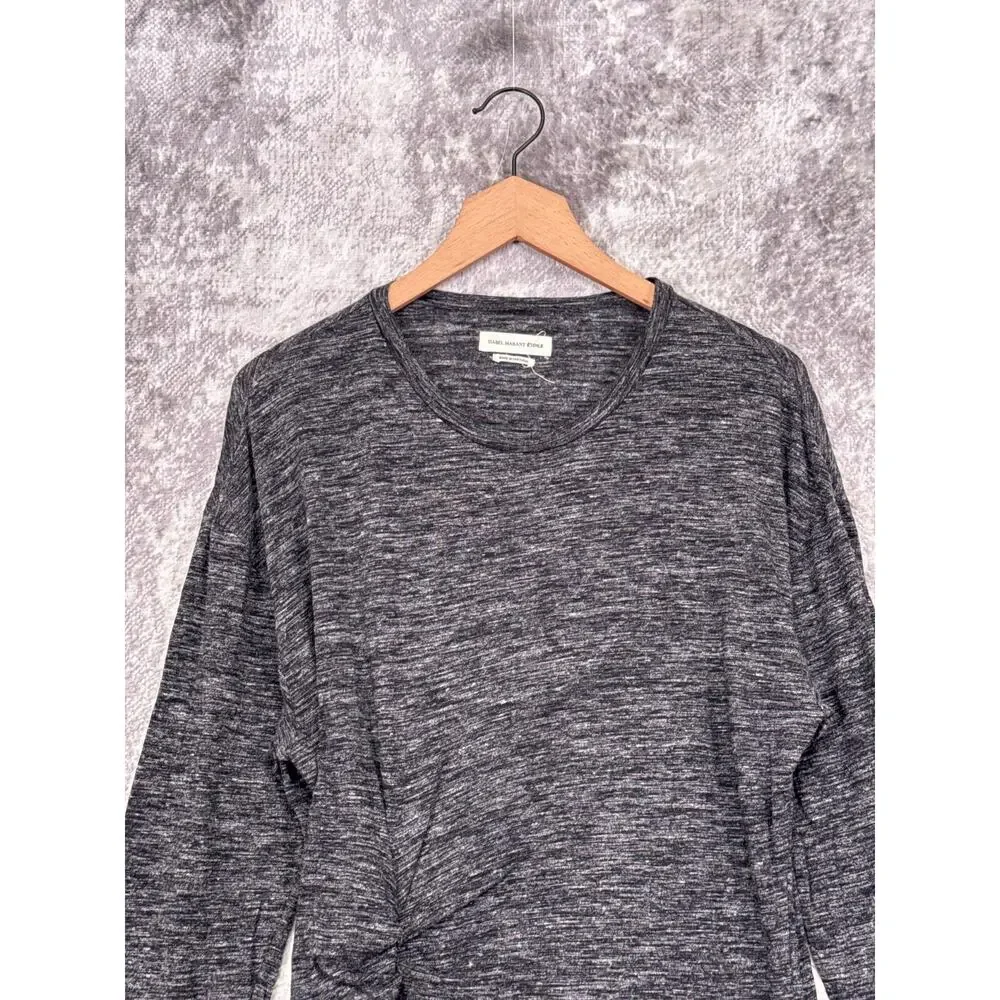 Isabel Marant Charcoal Long Sleeve Dress - Picture 2 of 8